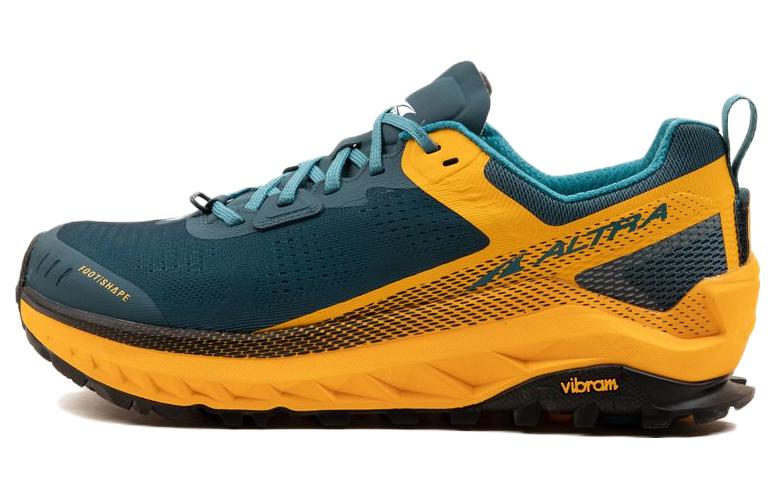 Altra Olympus 4.0 Yellow Blue Low-Top Breathable Running Shoes AL0A4VQM440