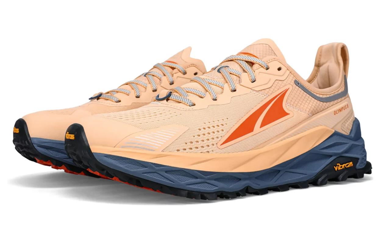 Lookbook Altra Olympus 5 Braune Gedämpfte Rutschfeste Laufschuhe AL0A7R6P921
