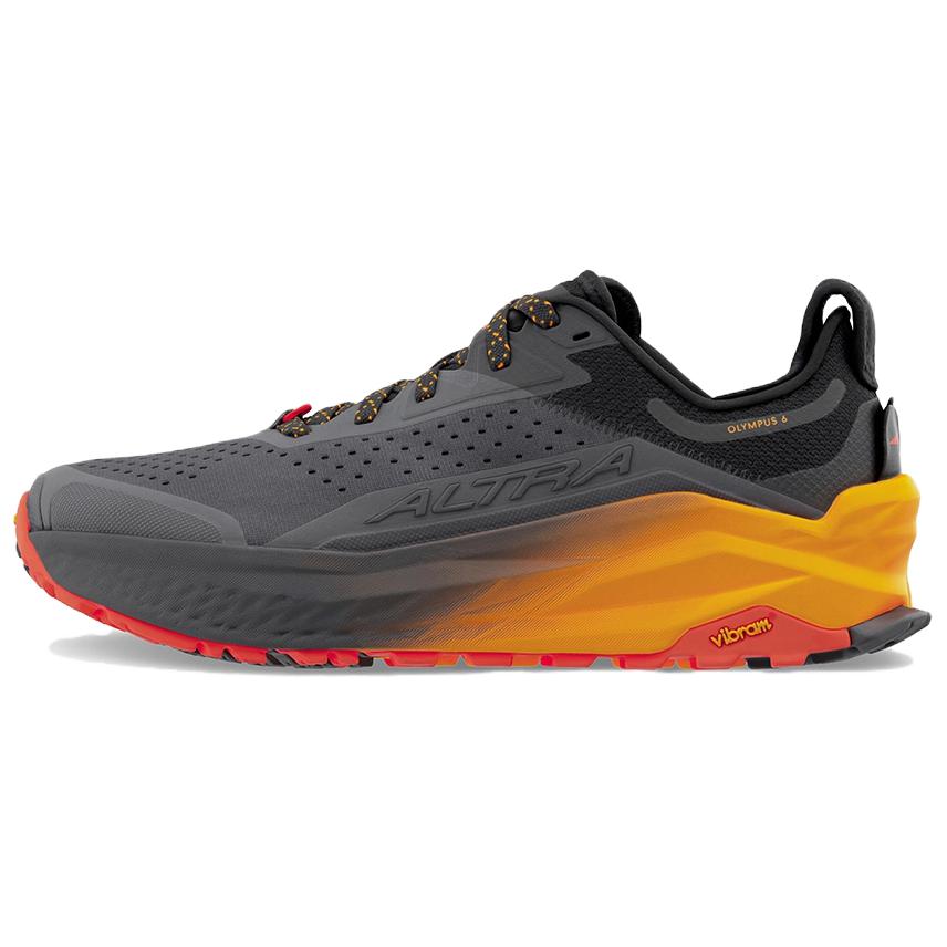 Altra OLYMPUS 6 Black Orange Comfortable Breathable Running Shoes AL0A85NJ-013