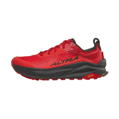 Altra Olympus 6 Red/Black Trail Running Shoes - Grippy & Durable