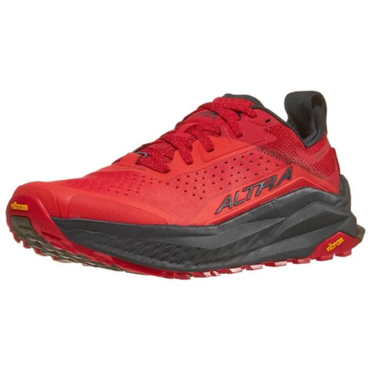 Lookbook Altra Olympus 6 Rouge/Noir Chaussures Trail Running - Adhérentes & Durables AL0A85NJ-660