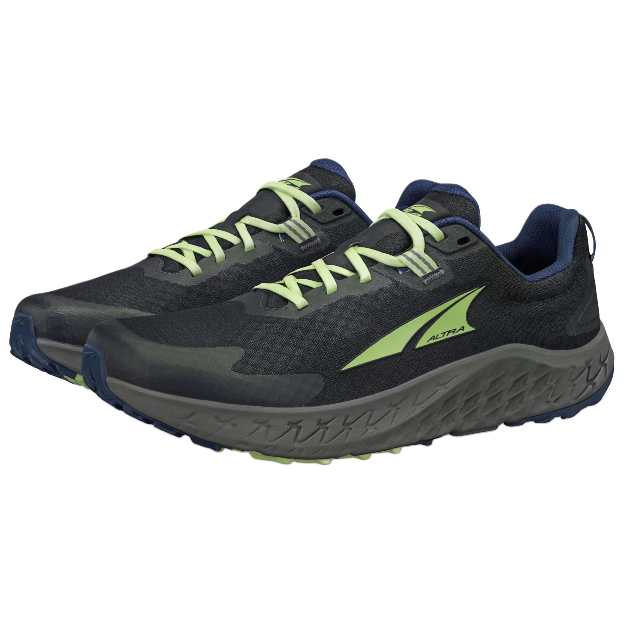 Lookbook Altra Outroad 3 Zwart/Groen Trail Hardloopschoenen - Comfortabel & Duurzaam AL0A85NR-043