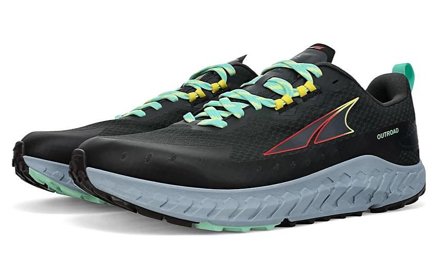Lookbook Altra Outroad Scarpa Running Antiscivolo Resistente Bassa Grigio Blu AL0A7R6N241