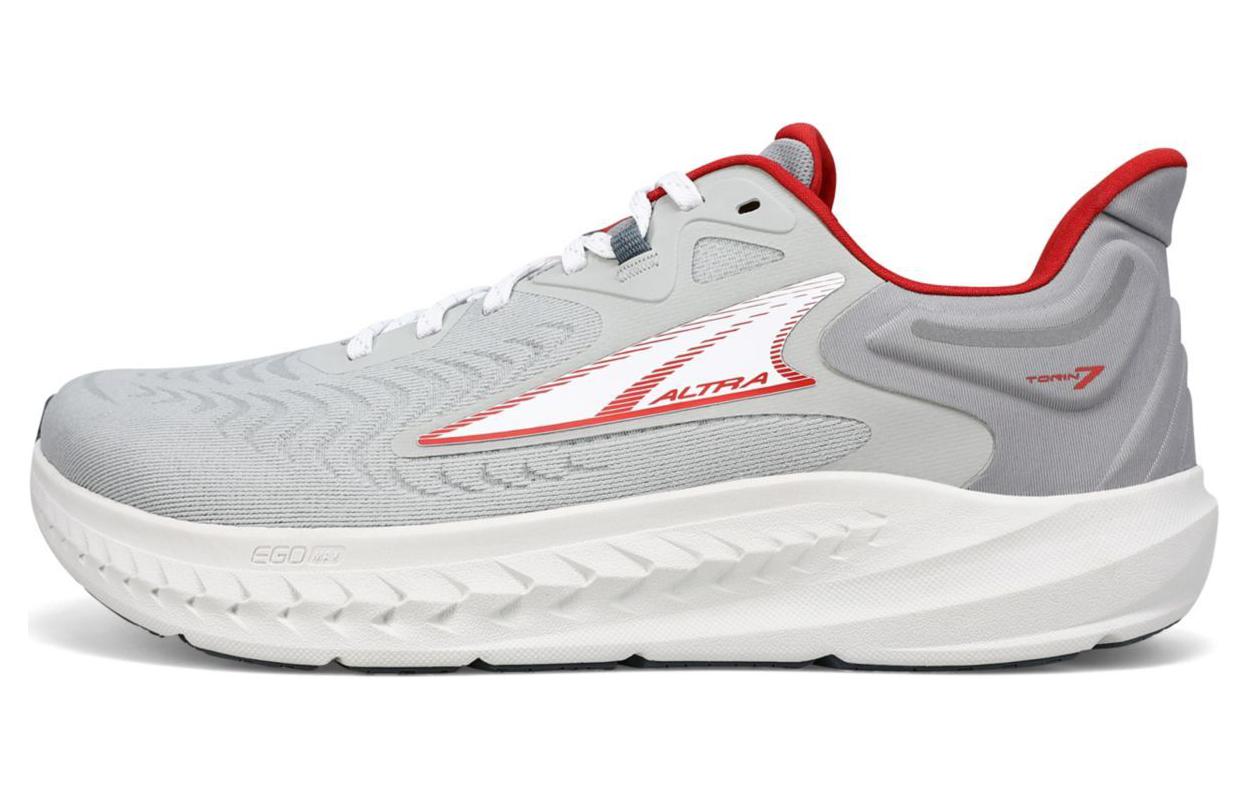 Altra Torin 7 Running Shoes Cushioned Non-slip Grey White Red AL0A82C4264