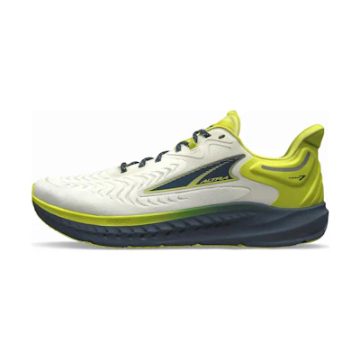 Altra Torin 7 Running Shoes in White/Black/Green - Cushioned, Non-Slip