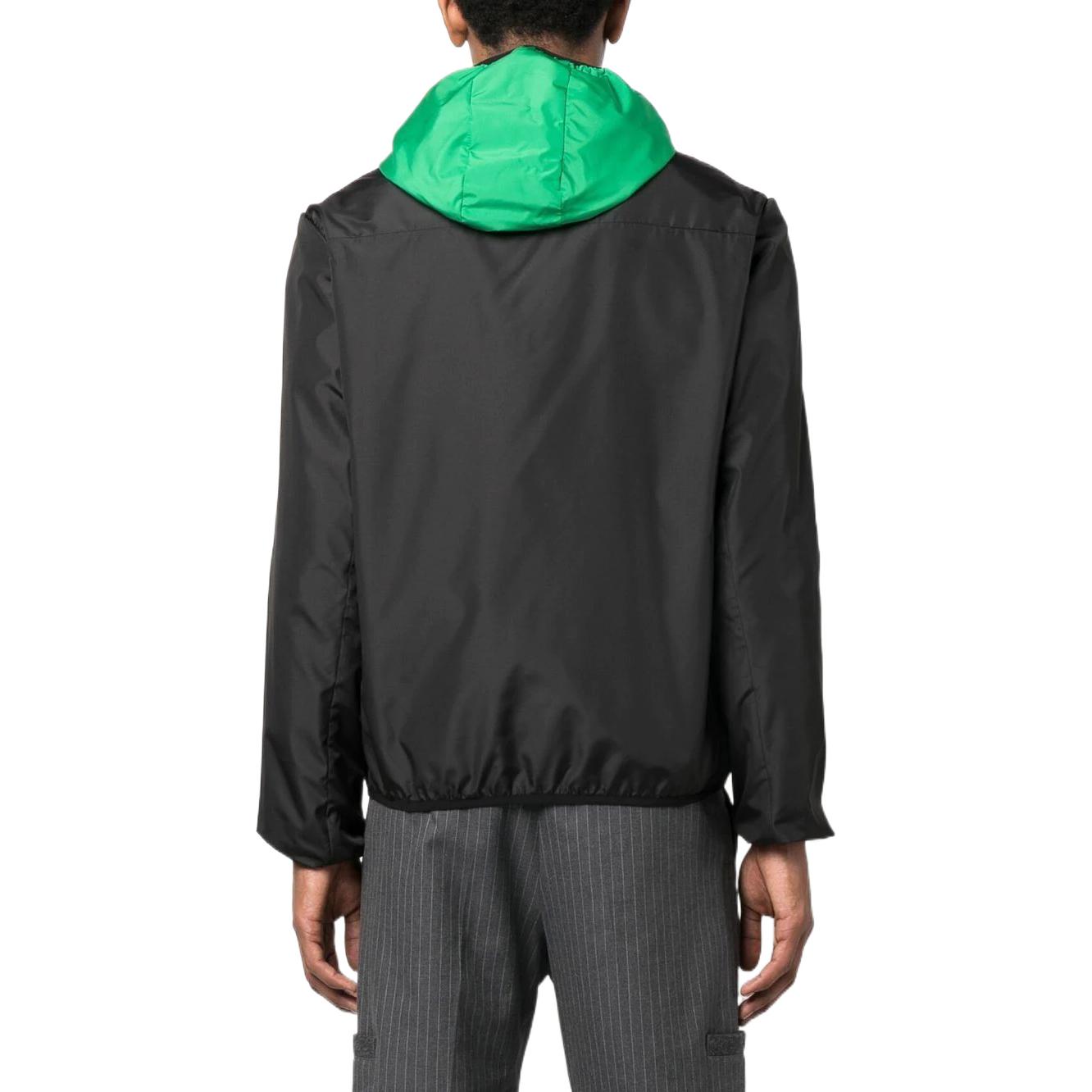 Shop Ambush 抽象圖案拼接連帽外套 藍綠色 BMEB011F22FAB0034210