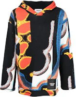 Ambush Abstract Print Hoodie Multicolor Mens Classic Pullover BMBB015F22FLE00184108410 Ambush Abstract Print Hoodie Multicolor Mens Classic Pullover BMBB015F22FLE00184108410