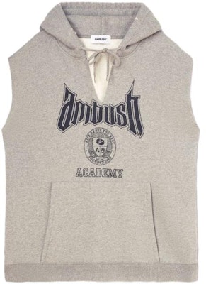 アンブッシュ アカデミー フーディーベスト レタープリント ノースリーブ グレー ユニセックス BMBB031F23FLE0010546 Order アンブッシュ アカデミー フーディーベスト レタープリント ノースリーブ グレー ユニセックス BMBB031F23FLE0010546