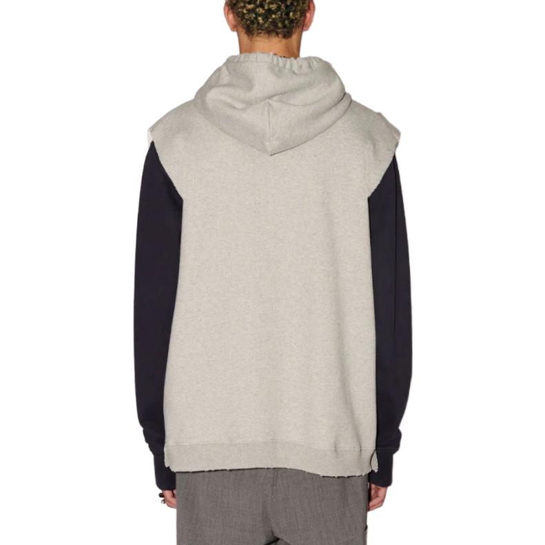 Shop アンブッシュ アカデミー フーディーベスト レタープリント ノースリーブ グレー ユニセックス BMBB031F23FLE0010546