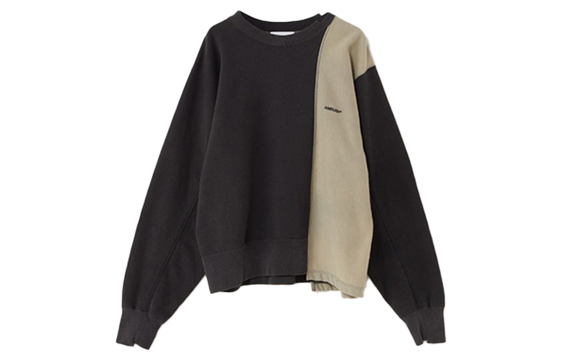 Ambush Asymmetric Pullover Hoodie Black Multicolor 15380091