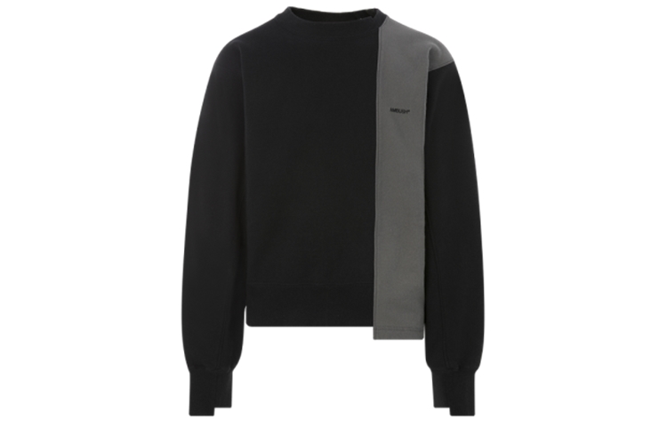 Details for Ambush 不對稱袖拼色圓領套頭衛衣 BMBA003F20FAB001