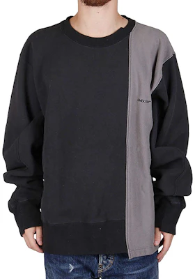 Ambush 不對稱袖拼色圓領套頭衛衣 BMBA003F20FAB001 Sizing Ambush 不對稱袖拼色圓領套頭衛衣 BMBA003F20FAB001