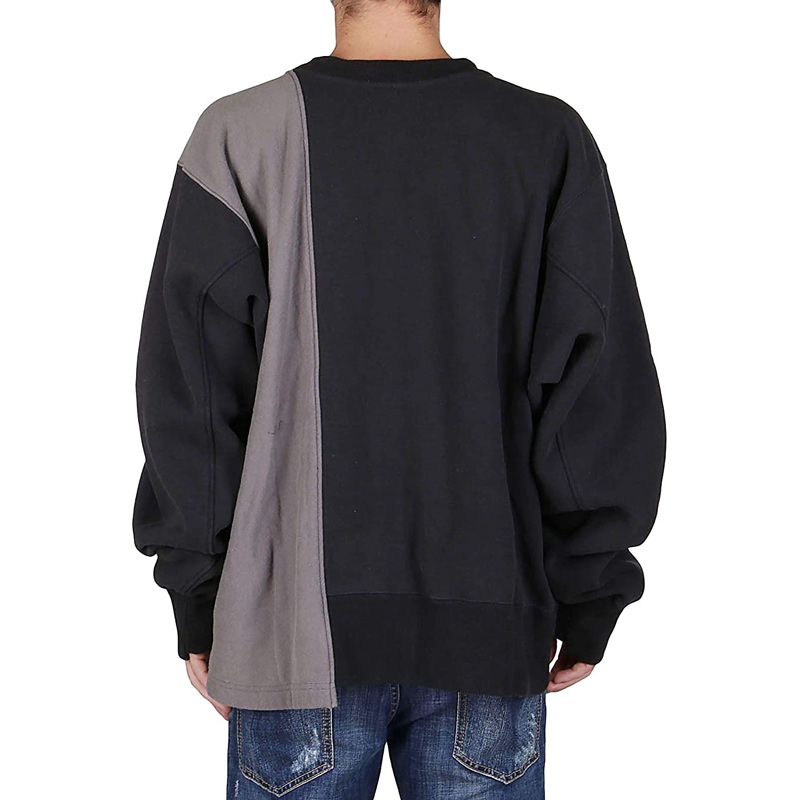 Cheap Ambush 不對稱袖拼色圓領套頭衛衣 BMBA003F20FAB001