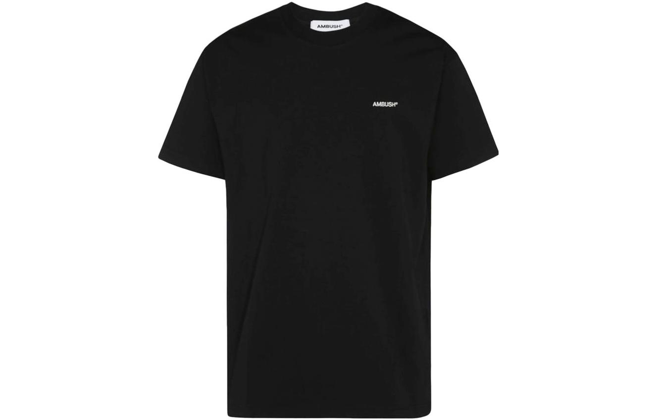 Lookbook AMBUSH Basic Logo Print Crewneck T-Shirt Black BMAA060F22JER0011002