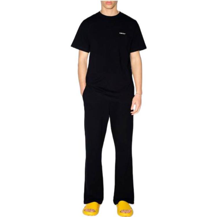 Purchase AMBUSH Basic Logo Print Crewneck T-Shirt Black BMAA060F22JER0011002
