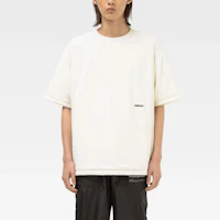 Shop AMBUSH Kaos Crewneck Logo Katun Beige Lengan Pendek. BMAA013F21JER0020404