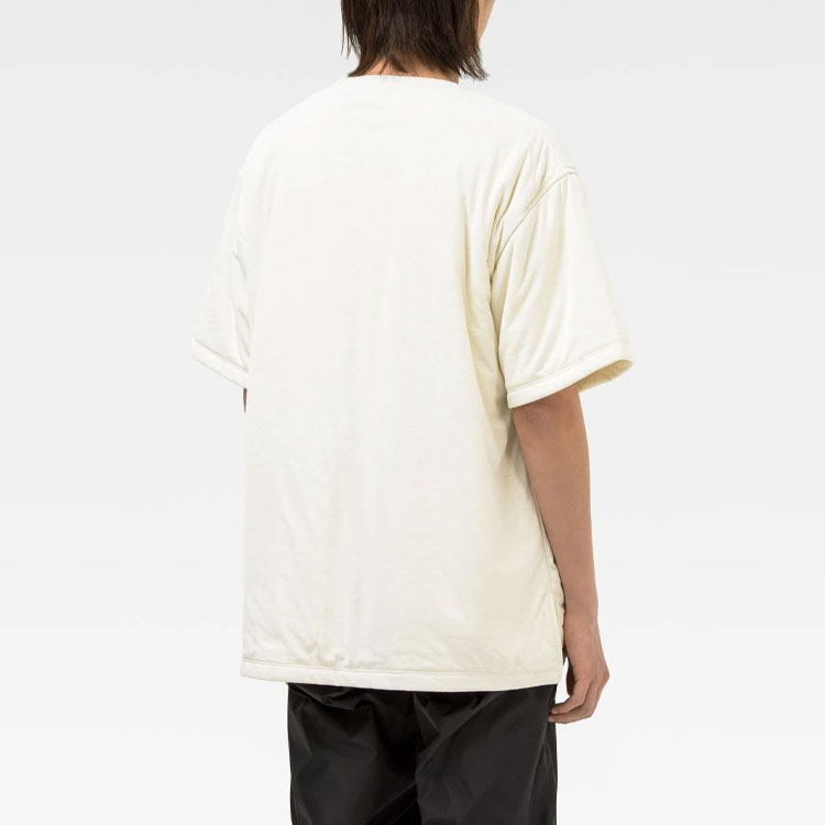 Purchase AMBUSH 米色棉质短袖圆领标志T恤。 BMAA013F21JER0020404