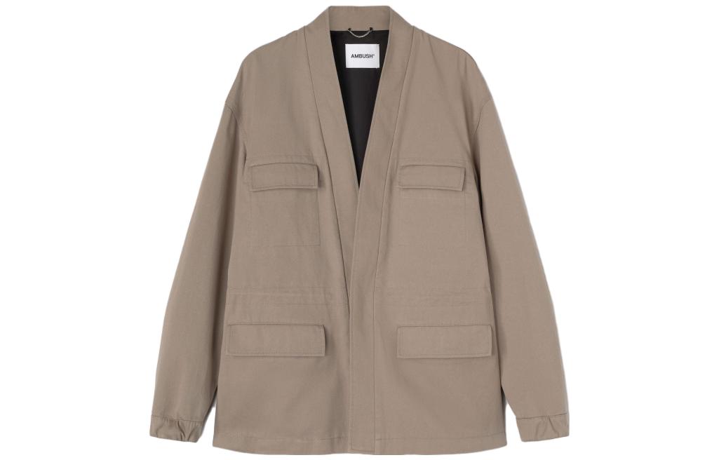 Ambush Beige Unisex Long Sleeve Utility Jacket with Flap Pockets BMEN034S23FAB001