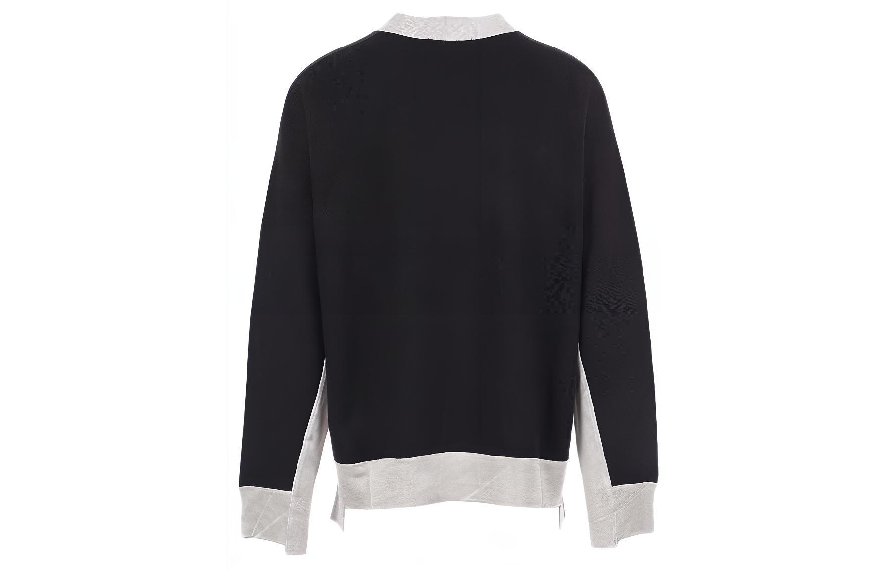 Lookbook AMBUSH 黑色字母对比拼接圆领卫衣 BMBA002-F20FLE001-4662