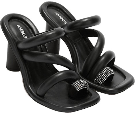 AMBUSH Black Sandals 'JW_219578283255300193,69' BWIH008S23LEA0021072 Order AMBUSH Black Sandals 'JW_219578283255300193,69' BWIH008S23LEA0021072