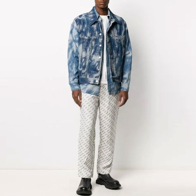 AMBUSH Chaqueta Vaquera Unisex Azul Lavado Tie-Dye en Capas BMYE002F20DEN00247004700 Lookbook AMBUSH Chaqueta Vaquera Unisex Azul Lavado Tie-Dye en Capas BMYE002F20DEN00247004700