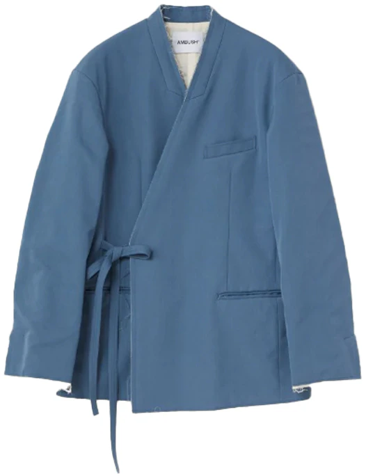 ambush-blue-distressed-hem-blazer-jacket-15380219