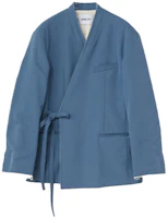 Ambush Blue Distressed Hem Blazer Jacket 15380219 Ambush Blue Distressed Hem Blazer Jacket 15380219