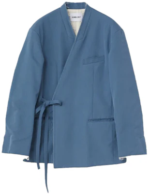 Ambush Blue Distressed Hem Blazer Jacket 15380219 Buy Ambush Blue Distressed Hem Blazer Jacket 15380219