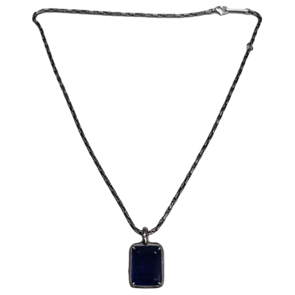 AMBUSH Blue Inlaid Necklace - Unisex Couple Design. BMOB058S21MET002-7245