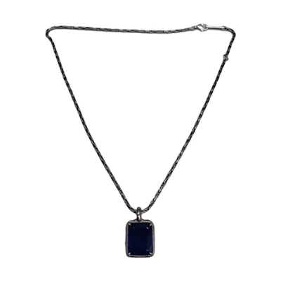 AMBUSH Blue Inlaid Necklace - Unisex Couple Design. BMOB058S21MET002-7245