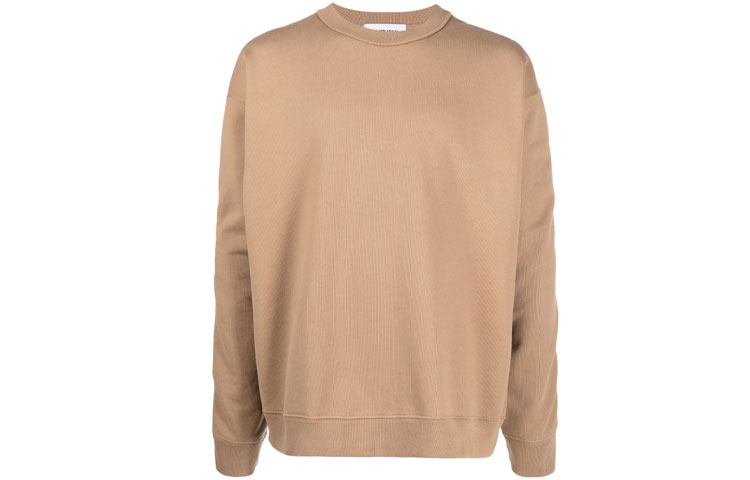 Ambush Brown Side-Zip Logo Long Sleeve Sweatshirt BMBA013F21FLE0016210