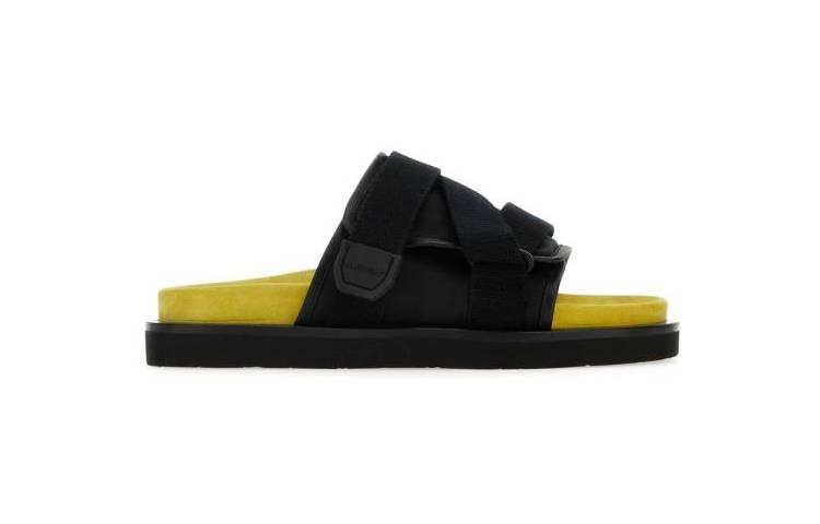 AMBUSH Burberry Padded Sandal 'Black Yellow' BMIH001S23MAT0011018