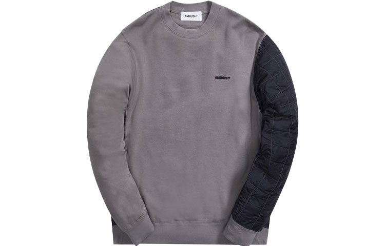 Ambush Casual Crewneck Loose Fit Long Sleeve Sweatshirt Smoked Purple () BMBA004S21FLE0010710