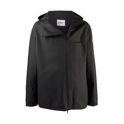 Ambush Coated Zipper Jacket Black Outerwear BMEB002F21FAB0011010
