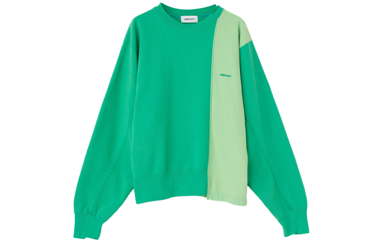 Order AMBUSH Hoodie Colorblock Asimetris Hijau 15380094
