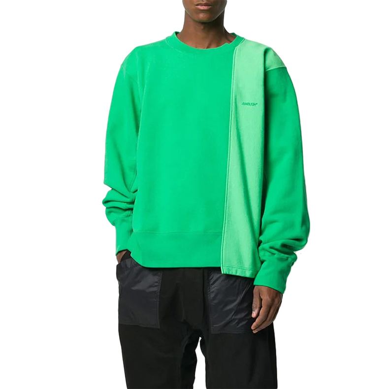 Shop AMBUSH Hoodie Colorblock Asimetris Hijau 15380094