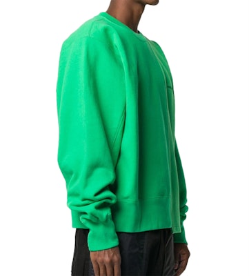 AMBUSH Hoodie Colorblock Asimetris Hijau 15380094 Details for AMBUSH Hoodie Colorblock Asimetris Hijau 15380094