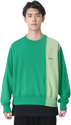 AMBUSH Hoodie Colorblock Asimetris Hijau 15380094 Sizing AMBUSH Hoodie Colorblock Asimetris Hijau 15380094