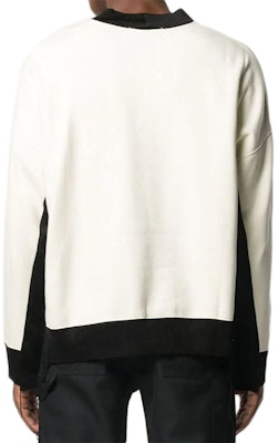 AMBUSH コントラスト レター クルーネック スウェットシャツ ホワイト BMBA002-F20FLE001-0210 Purchase AMBUSH コントラスト レター クルーネック スウェットシャツ ホワイト BMBA002-F20FLE001-0210