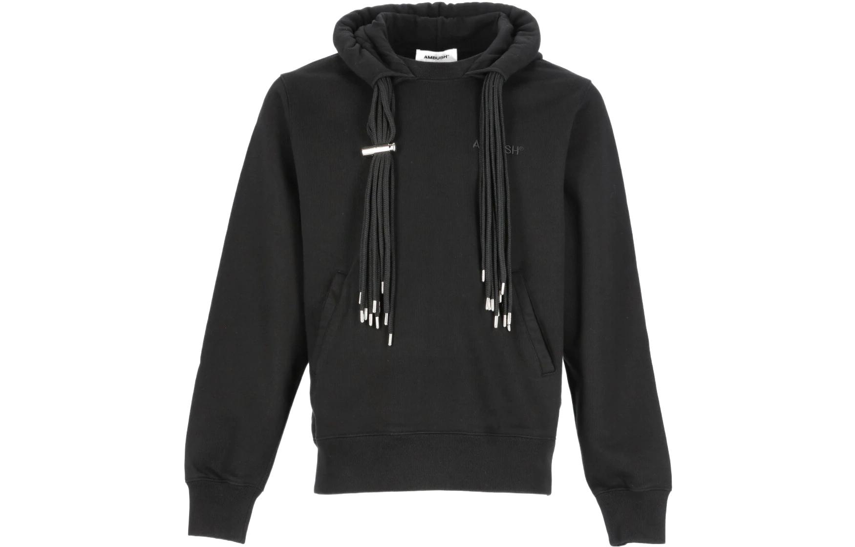 Ambush Cotton Hoodie Black BMBB003F21FLE001MULTICORD1010
