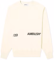 Order AMBUSH 奶油色腰部Logo長袖圓領衫 12112067