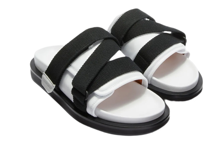 Lookbook AMBUSH Sandalia Cushion 'Negro Blanco' BMIH001S22LEA0010110