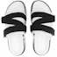 Shop AMBUSH Sandalia Cushion 'Negro Blanco' BMIH001S22LEA0010110