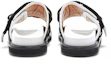 Purchase AMBUSH Sandalia Cushion 'Negro Blanco' BMIH001S22LEA0010110