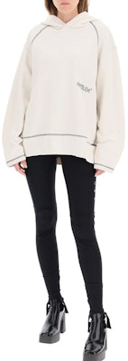 Sudadera con Capucha Bordada AMBUSH Blanca BMBB001-F20FLE001-0202 Shop Sudadera con Capucha Bordada AMBUSH Blanca BMBB001-F20FLE001-0202