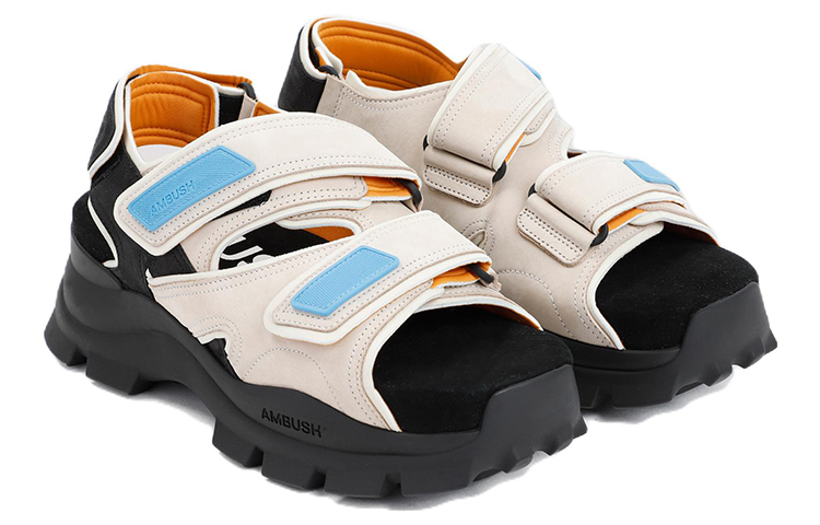 Lookbook Sandalia de Moda AMBUSH 'Cuero Blanco' BMIH005S22LEA0010184