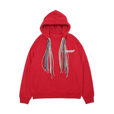 AMBUSH FW18 Multi Cord Pullover Hoodie Unisex - Burgundy 12111416