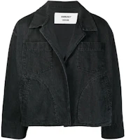 Ambush FW21 Black Denim Jacket with Notched Collar and Dual Pockets Casual Style BMYE004S21DEN0011000 Ambush FW21 Black Denim Jacket with Notched Collar and Dual Pockets Casual Style BMYE004S21DEN0011000