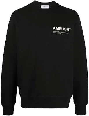 Ambush FW21 黑色字母標誌長袖衛衣 BMBA021F21FLE0011001 Order Ambush FW21 黑色字母標誌長袖衛衣 BMBA021F21FLE0011001