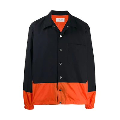 Ambush FW21 Contrast Shirt Jacket Black BMEA006F20FAB0014622